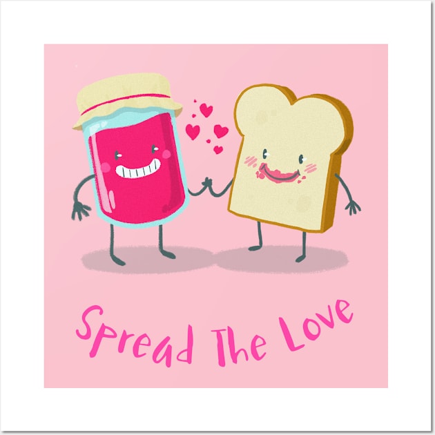 Spread love Wall Art by Aversome